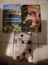 Camilleri, Montejo, Giordano lotto 3 libri narrat