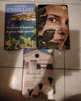 Camilleri, Montejo, Giordano lotto 3 libri narrat