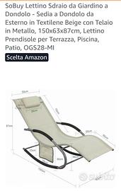 coppia sdraio da giardino