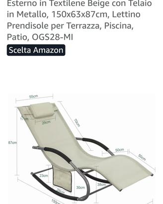 coppia sdraio da giardino