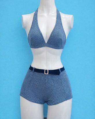 Costume da mare vintage due pezzi tg 42 made in It