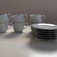Set 6 tazzine e piattini da Caffè
