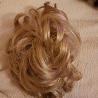 Topper chignon con mollettone biondo