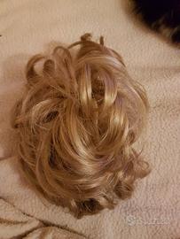 Topper chignon con mollettone biondo