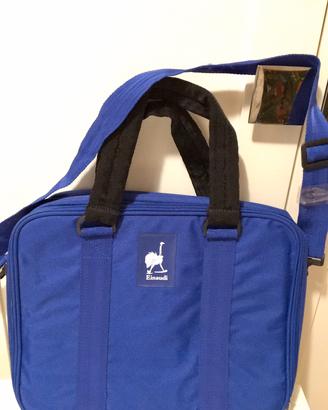 Borsa porta laptop-tablet 'Einaudi' azzurra