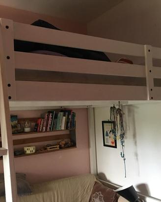 letto a soppalco in legno Ikea modello Stora
