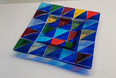Centrotavola vetro colorato