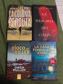 set 4 libri thriller