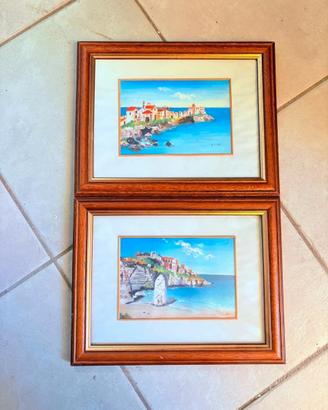 2 quadri marini con cornice – C.S. Art (1982)