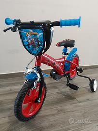 bicicletta spiderman bambino