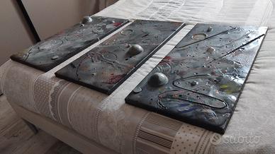 Tele dipinte a mano (3 pezzi)