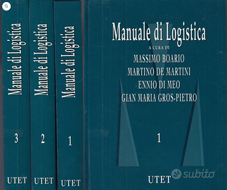 MANUALE DI LOGISTICA 3 VOLUMI