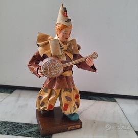 Statua Clown Cartapesta leccese Baldari Vintage
