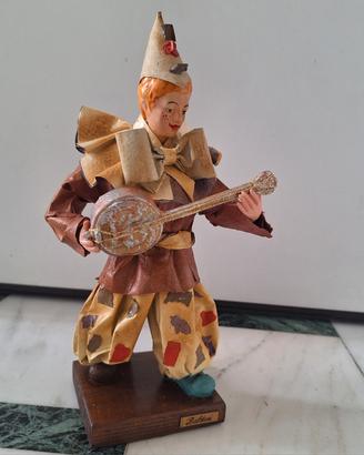 Statua Clown Cartapesta leccese Baldari Vintage
