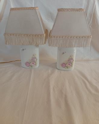 Coppia di Lampade da Comodino Vintage 