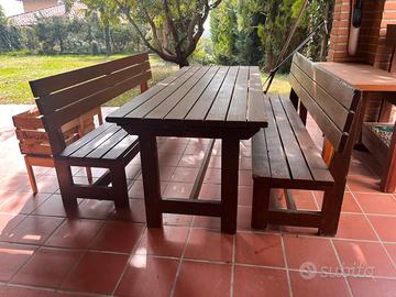 Tavolo + pance giardino