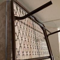 Letto testata+sponde legno bianco+ Rete+Materasso