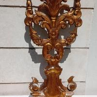 Antico grande Candelabro intagliato barocco