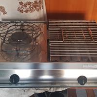 barbecue a gas in acciaio inox 