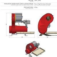 Macchina per pasta fresca estrusa