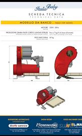 Macchina per pasta fresca estrusa