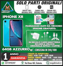 IPHONE XR 64GB Azzurro - TOTALMENTE ORIGINALE