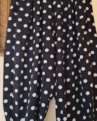 Pantaloni a pois 8/8, taglia unica