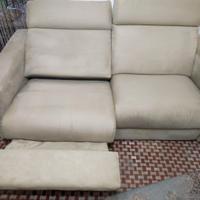DIVANO  IN ALCANTARA 2 POSTI RECLINABILE ELETTRICO