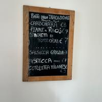Menu a muro da osteria, vintage Firenze