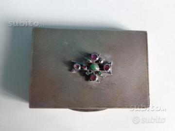Scatola originale argento con croce