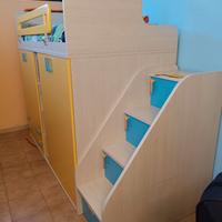 armadio con letto soppalco