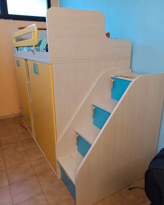 armadio con letto soppalco