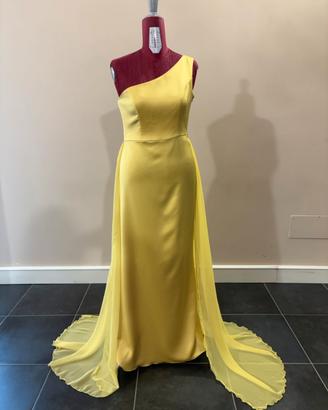 Abito Cerimonia in seta giallo