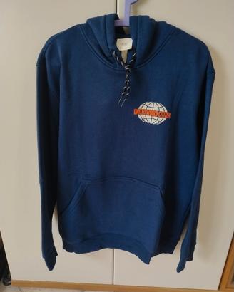Felpa cappuccio H&M United World Citizen Blu Tg M