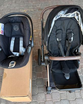 Cybex Priam rose gold e ovetto Cloud-Z reclinabile