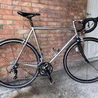 Bici da strada acciaio cromato