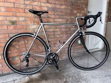 Bici da strada acciaio cromato