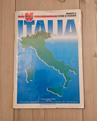 Atlante stradale Italia vintage Wurth - anni 90