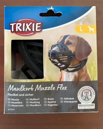 Museruola cani taglia L Muzzle Flex marca Trixie