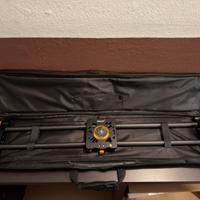 Slider binario dolly video in carbonio 80cm