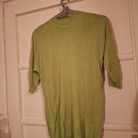 T-shirt in viscosa verde acido. GB Pedrini. Tg.M
