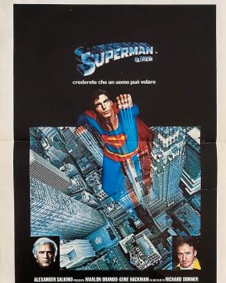 locandina superman vintage 