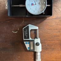 Micrometro 0-25 comparatore e frese manuali