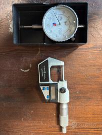 Micrometro 0-25 comparatore e frese manuali
