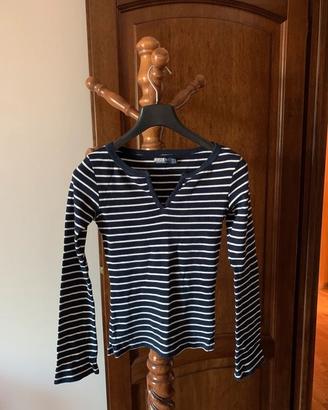 Maglia a maniche lunghe a righe Zara