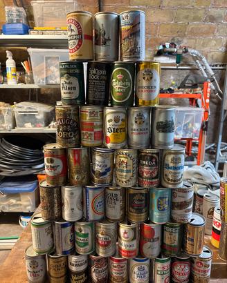Collezione lattine birra anni 70 80