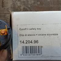 clip di staco con chiave di siscurezza cut off+key