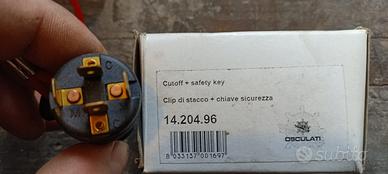 clip di staco con chiave di siscurezza cut off+key