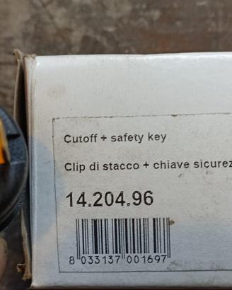 clip di staco con chiave di siscurezza cut off+key
