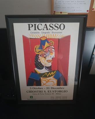 Locandina originale mostra Picasso Milano 1998